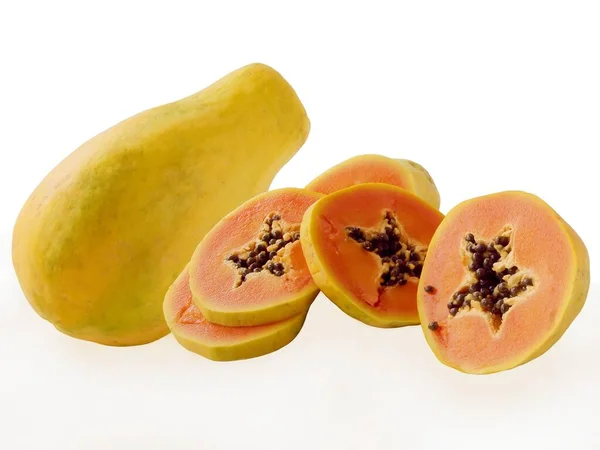 Riesen Papaya Owoce Jako Zdrowej Żywności Wegetariańskiej — Zdjęcie stockowe