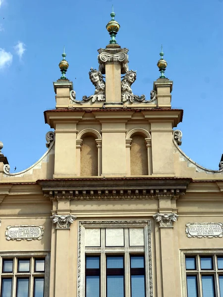 Facade Famous Old Building Cloth Hall Krakow Ceneter — Stock Photo, Image