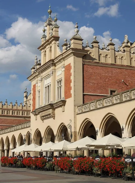 Facade Famous Old Building Cloth Hall Krakow Ceneter — Photo