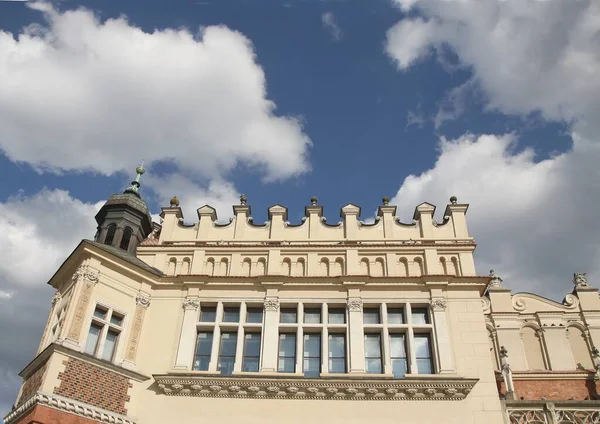 Facade Famous Old Building Cloth Hall Krakow Ceneter — 图库照片