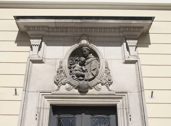 Dettagli Ornamentali Come Decorazione Vecchi Edifici Cracovia — Foto Stock
