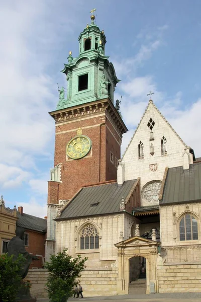 Uitzicht Wawel Kings Catle Krakau — Stockfoto