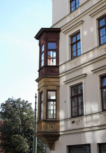 Altbau Mit Erkern Krakau — Stockfoto