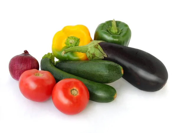 Διάφορα Πολύχρωμα Λαχανικά Για Φαγητό Μαγείρεμα Γεύματα Και Σαλάτες Close — Φωτογραφία Αρχείου