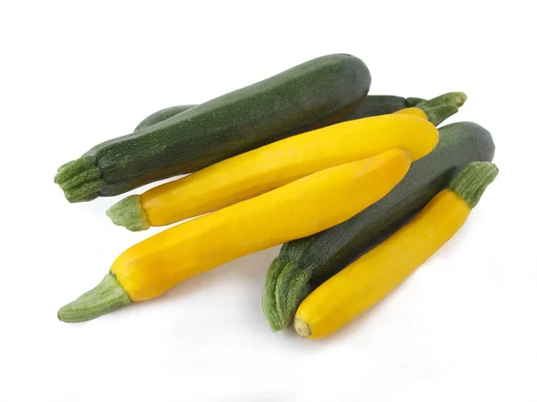 Verduras Calabacín Verde Amarillo Cerca —  Fotos de Stock