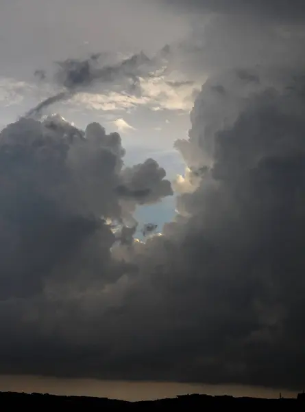 Vista Pitoresca Multicolor Várias Nuvens — Fotografia de Stock