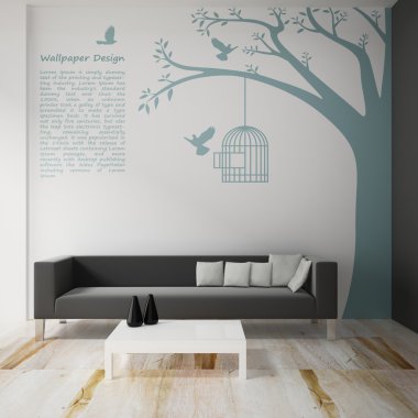 iç duvar kağıdı tasarımı 3d render süslemeleri