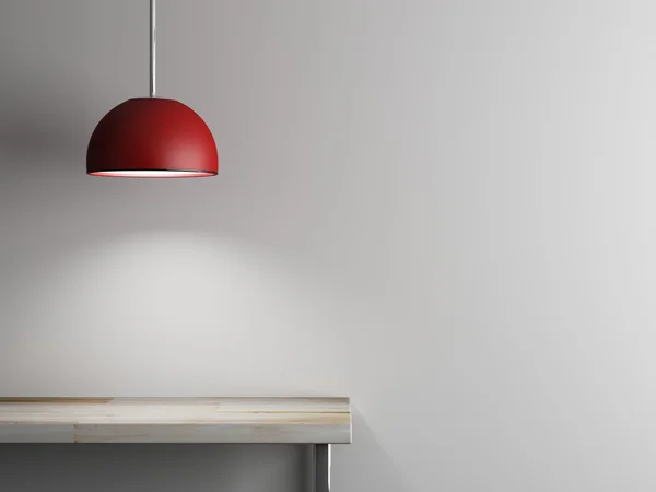 Lamp van interieur en tabel — Stockfoto