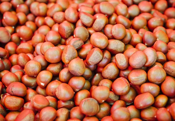 Chestnut closeup untuk dijual di pasar — Stok Foto
