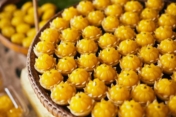 Nahaufnahme künstlicher thailändischer Desserts — Stockfoto