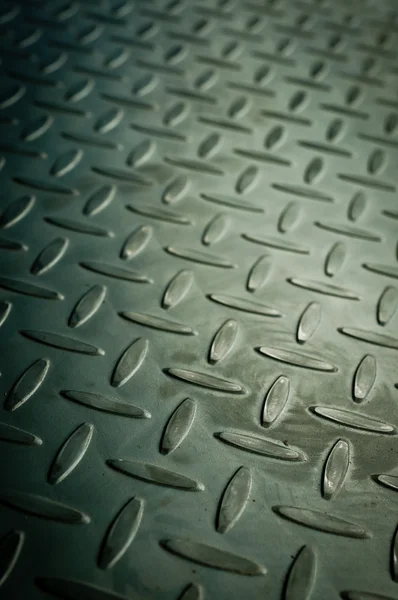 Closeup of metal diamond plate, texture background — Stock Photo, Image