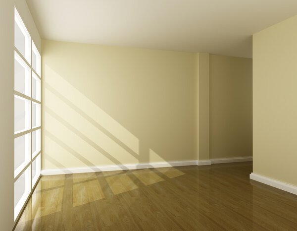 empty room of interior 3d rendering