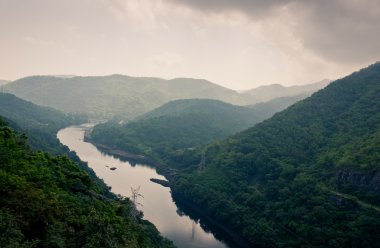 manzara bhumibol dam alan, Tayland