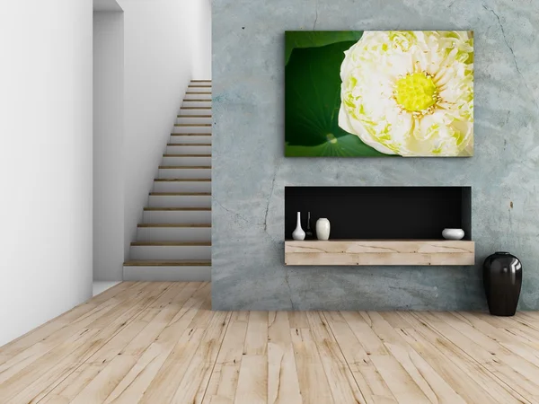 Concepto de diseño de interiores, 3d renderizado — Foto de Stock