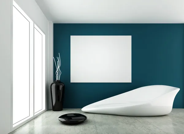 3d renderizado para el diseño de interiores de forma moderna — Foto de Stock