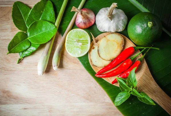 Roślinny pokarm dla tom yum elementu — Zdjęcie stockowe