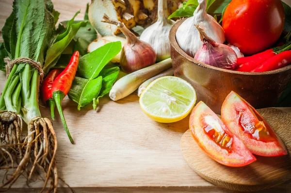 Vegetable of food for tom yum element — Stock Photo, Image