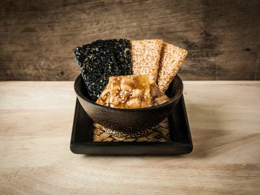 Fıstık ahşap Kupası'nda yapılan yiyecek