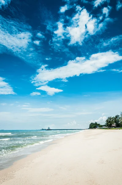 Peyzaj jomtiean beach rayong şehir Tayland — Stok fotoğraf