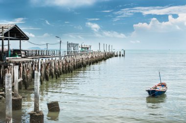 kürek teknesi ve balıkçılık iskele peyzaj Köprüsü