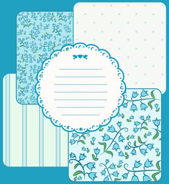 çiçekler ve süs eşyaları ile antika arka plan