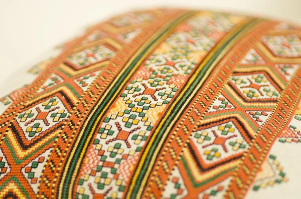 Tradycyjne materiały i haftowane — Zdjęcie stockowe