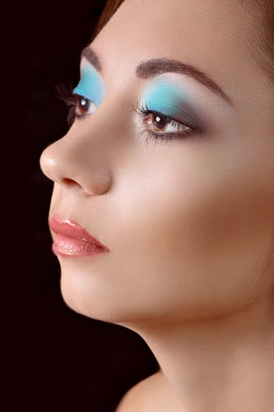 Portrait of beautiful young woman with makeup Stock Image