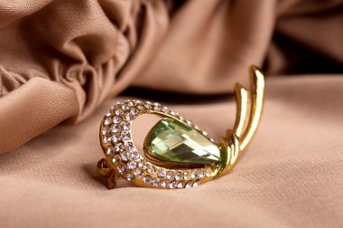 Beautiful golden jewelry clipart