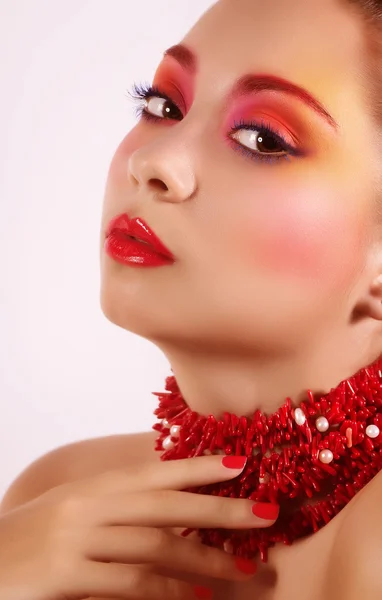 Woman with jewelry — Stock Photo, Image