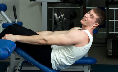 Genç kas spor adamı