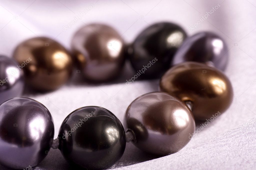 Black pearl necklace