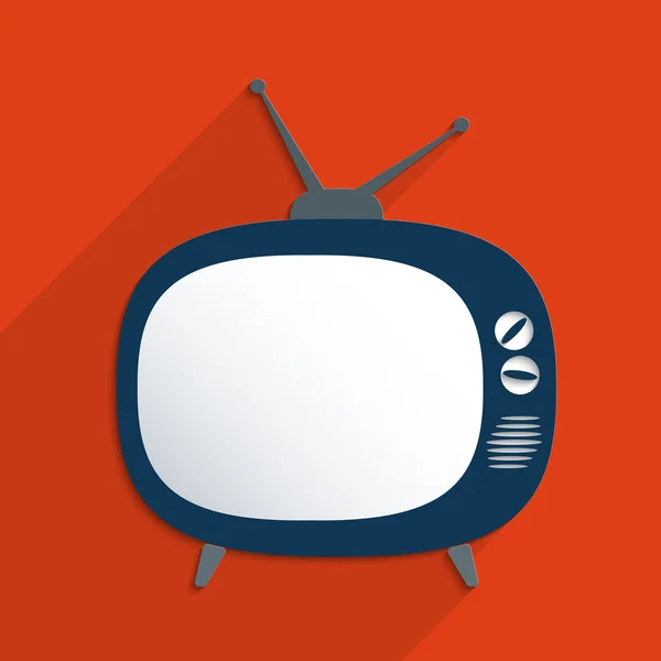 Retro televisie — Stockvector