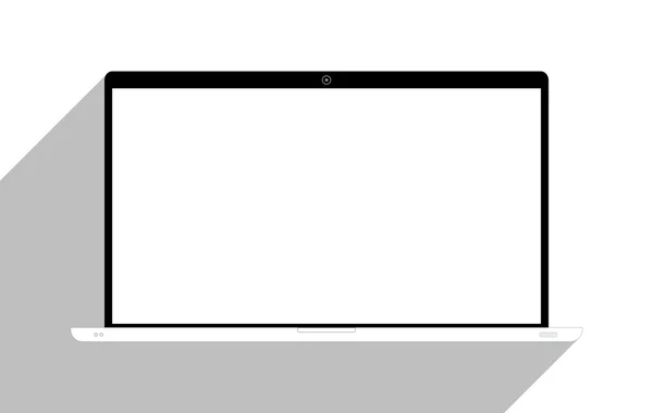 白色隔热笔记本电脑 — 图库矢量图片