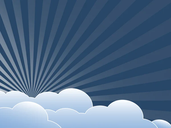 Винтажный фон с облаками — стоковое фото