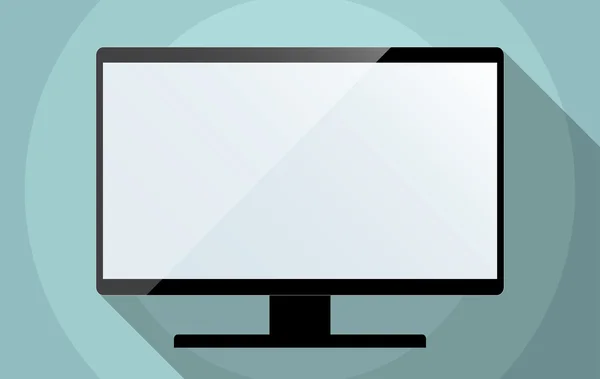 计算机显示器或电视黑屏 — 图库矢量图片