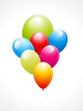 soyut parlak balonlar