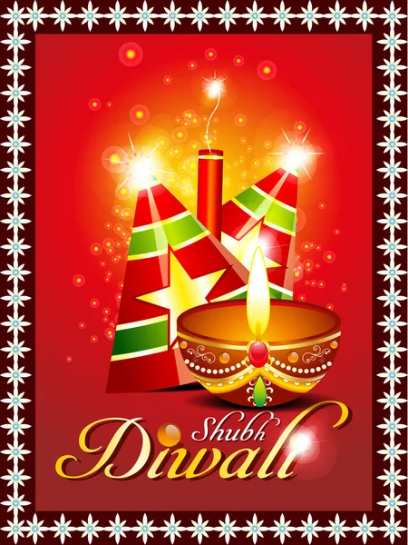 Abstract diwali background with sparkle — Stock Vector