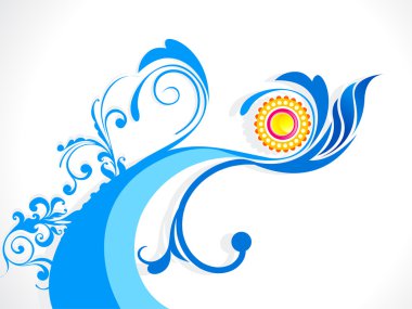 soyut dalga çiçek arka plan