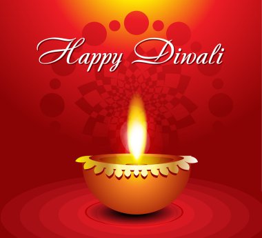 soyut diwali arka plan ile diyali