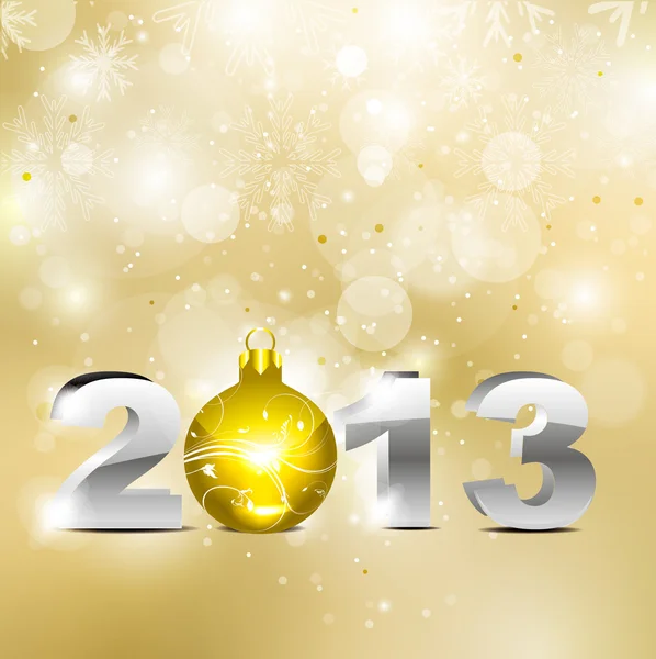 Abstracte gouden Nieuwjaar achtergrond — Stockvector