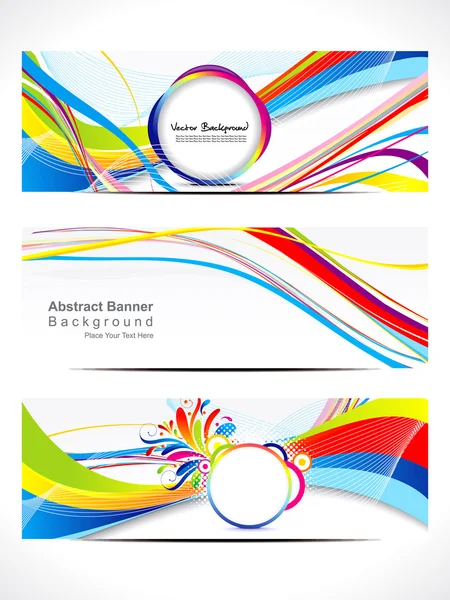 Abstract colorful web banner — Stock Vector