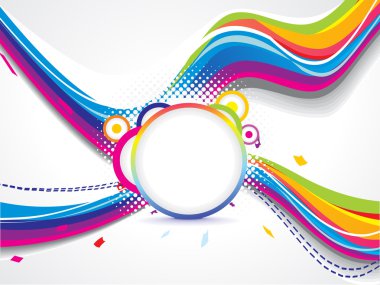 soyut renkli dalga arka