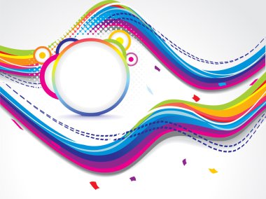 Soyut renkler dalga geçmiş noktalı