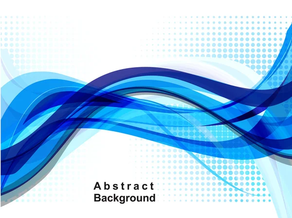 Abstract blue wave background — Stock Vector