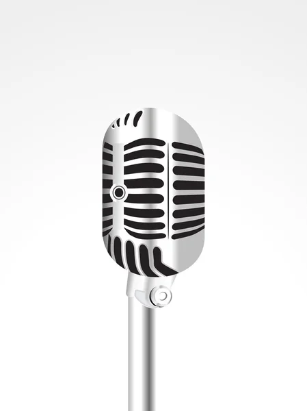 Microfono lucido astratto — Vettoriale Stock