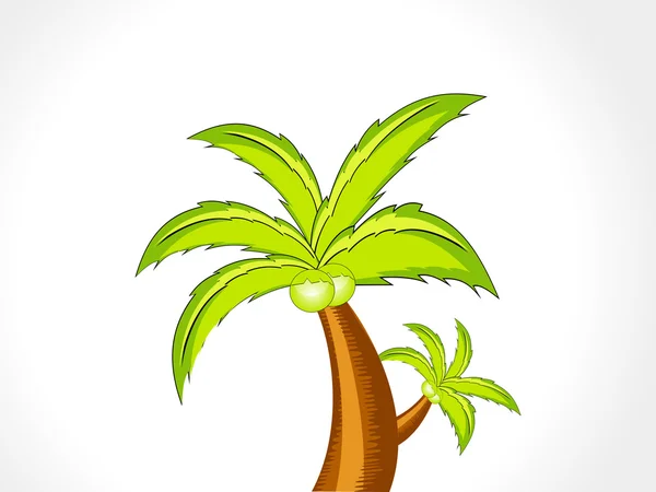 Abstraktní vektorová kokosová palma — Stockový vektor