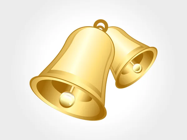 Abstracte glanzende gouden bell — Stockvector