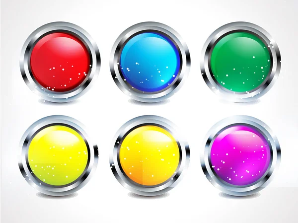 Abstract glossy matelik buttons — Stock Vector