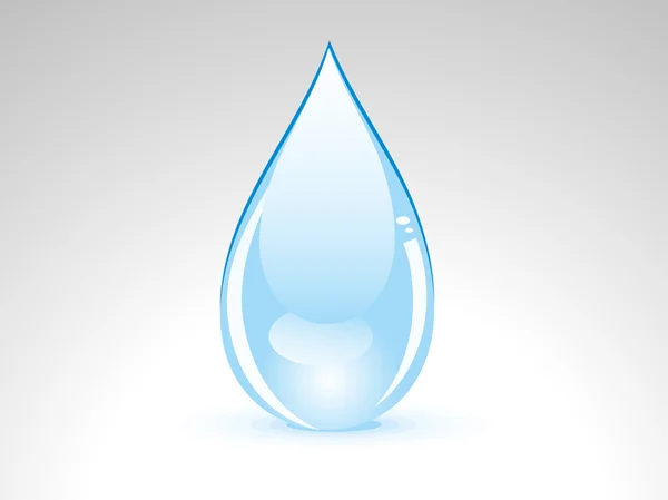 Abstract glossy water drop — Stock Vector