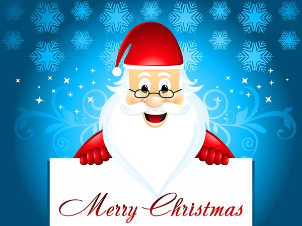 Chirstmas achtergrond met santa — Stockvector